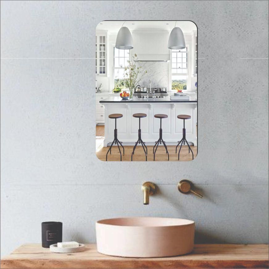 Combo of Oval Shape & Square Shape Mirror (Pack of 2)